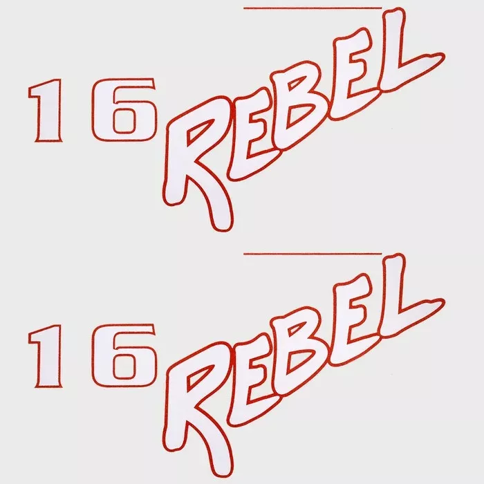 Lund Boat Model Decals | 16 Rebel White/Red (Pair)