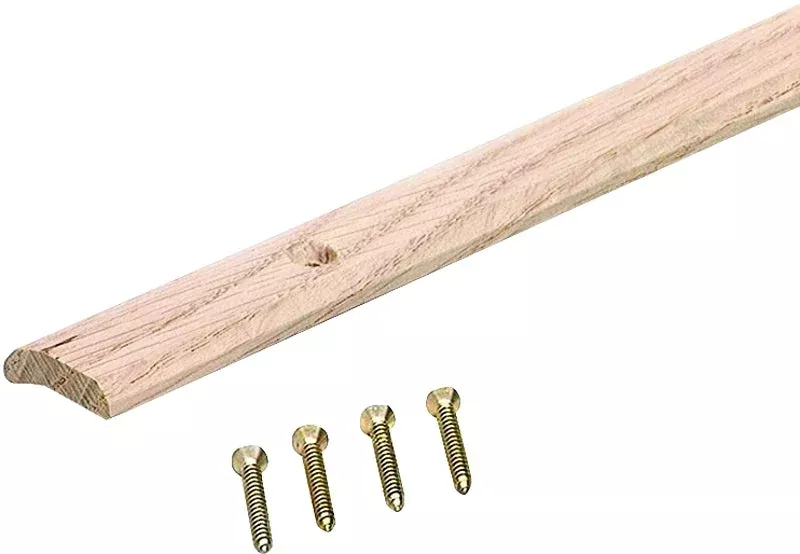 M-D 85290 Carpet Trim, 36-1/4 in L, 1 in W, Smooth Surface, Hardwood,