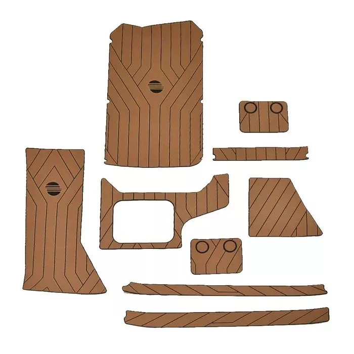 Malibu Boat Non-Skid Mats 4744148 | 22 MXZ Mocha / Black 2017 (Kit)