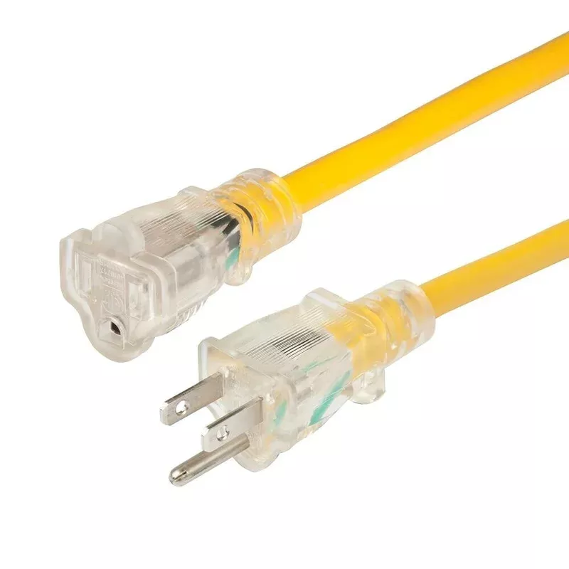 Marinco 14/3 Lighted Shore Power Extension Cord Non-Locking 15A 25′ (150025NL)