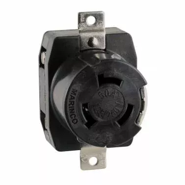 Marinco AFI 6369CR 50A 125/250V Wire Dockside Receptacle