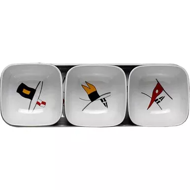 Marine Business Melamine Snack Set – REGATA – Set of 4