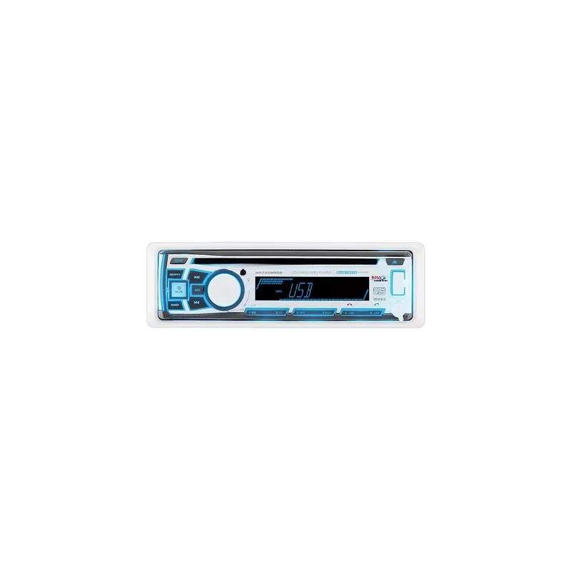 Marine In-Dash CD/USB/SD/MP3/WMA/AM/FM w/Detachable Front Panel & Blue