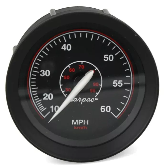 Marpac Boat Speedometer Gauge 7-2088 | Faria 3 1/4 Inch Black SE9856A