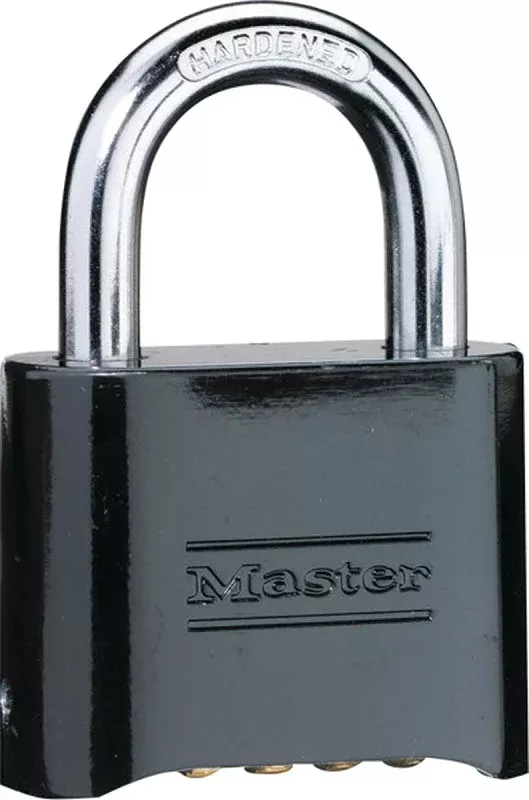 Master Lock 178D Padlock, Keyed Key, 5/16 in Dia Shackle, 1 in H Shack