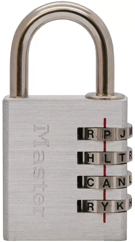 Master Lock 643DASTWD Padlock, 1/4 in Dia Shackle, 7/8 in H Shackle, S