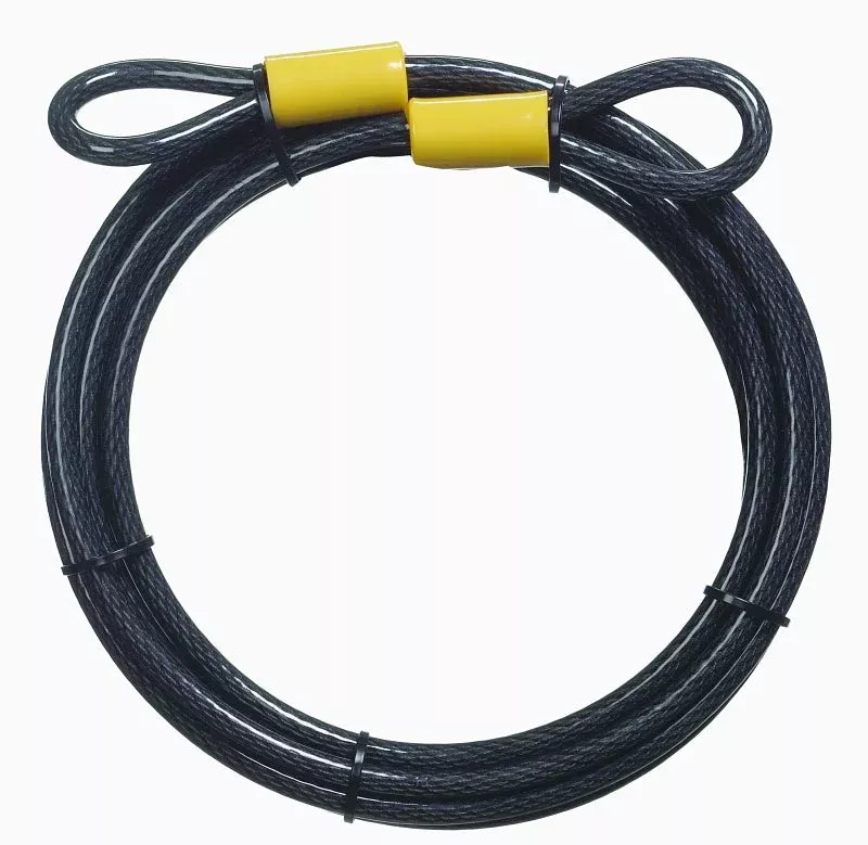Master Lock 72DPF Looped End Cable, 3/8 in W Body, Steel Shackle