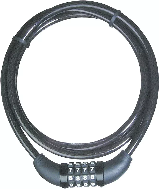 Master Lock 8119DPF Flexible Cable Lock, Non-Keyed Key, Steel Shackle,