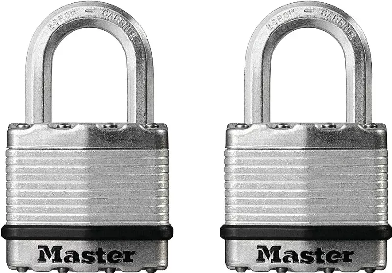 Master Lock Magnum Series M1XT Padlock, Keyed Alike Key, 5/16 in Dia S