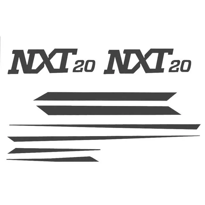 MasterCraft Boat Decal Stickers 750186A | NXT20 Charcoal (8PC)