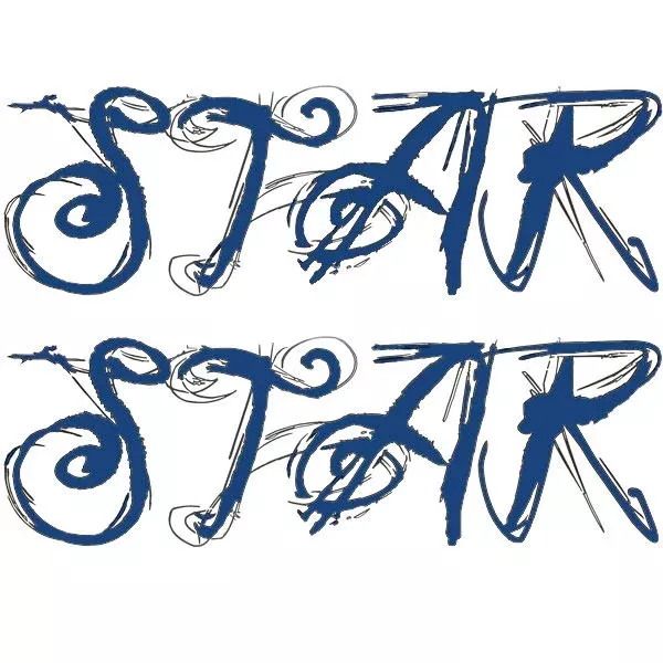 MasterCraft Boat Hull Decals 7501507 | X-Star Blue Stickers (Pair)