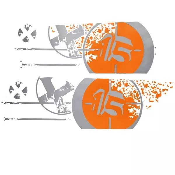 MasterCraft Boat X15 Decals 750267 | 2008 Turn Buoy Orange (Set of 2)