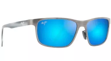 Maui Jim Anemone Sunglasses – Brushed Dark Gunmetal Frame/Blue Hawaii Lens