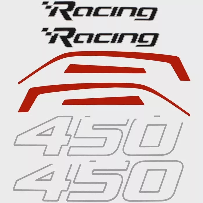 Mercury Racing Boat Top Cowling Decals 37-8M0159581 | 450R (Kit)