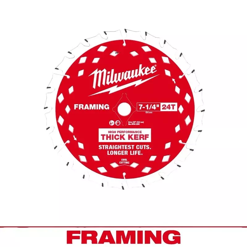 Milwaukee 48-40-0740 Circular Saw Blade, 7-1/4 in Dia, 5/8 in Arbor, 2