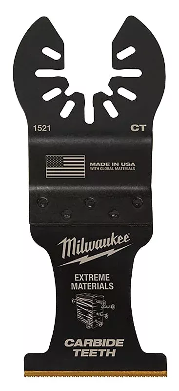 Milwaukee 49-25-1525 Blade, 1-3/8 in, 2 in D Cutting, Carbide/HCS/Tita