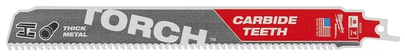 Milwaukee The Torch 48-00-5202 Reciprocating Saw Blade, 3/4 in W, 9 in