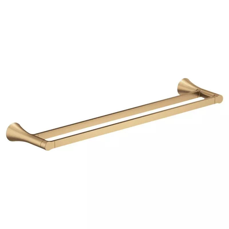 Moen Mikah Series Y0722BZG Double Towel Bar, 24 in L Rod, Zinc, Bronze