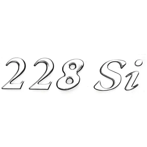Monterey Boat RaisedDecal 146688-01 | 228 Si 6 x 1 1/2 Inch Silver