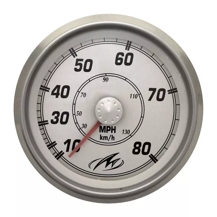Monterey Boat Speedometer Gauge SE9831A | Faria Newport Silver