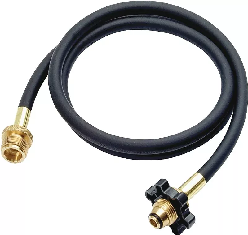 Mr. Heater F273701 Hose Assembly, 5 ft L, Brass, Black