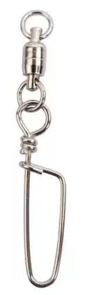 Mustad Demon SS Ball Bearing Swivel w/ Coastlock Snap – 8 – 330lb – 2pk