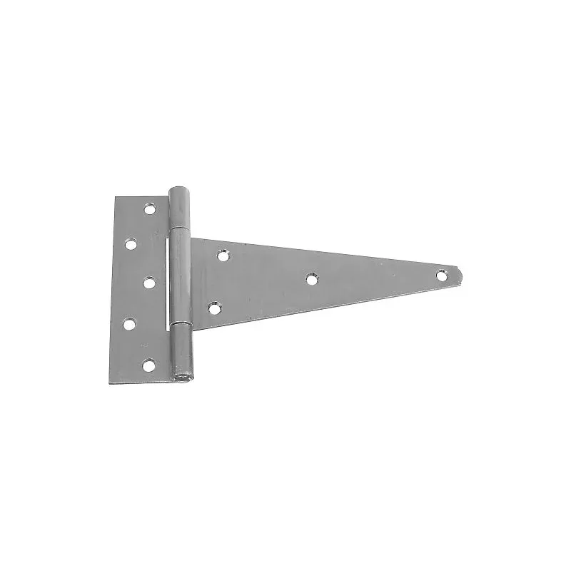 National Hardware N128-959 T-Hinge, 8 in W Frame Leaf, Steel, Zinc, Ti