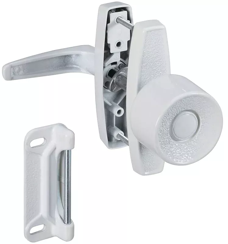 National Hardware V1307 Series N212-993 Knob Latch, White, Zinc, 5/8 t