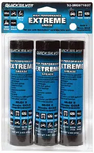 OEM Quicksilver Extreme Grease- 3 Oz- Pack of 392-8M0071837