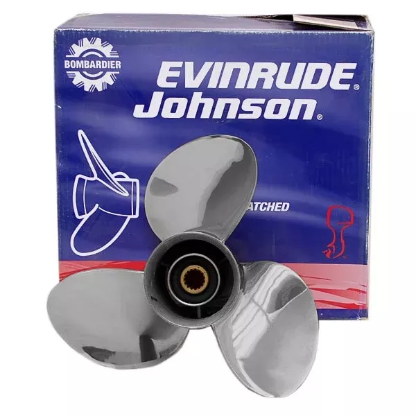 OMC Evinrude Johnson Boat Propeller 0777029 | BRP LH 13 7/8 x 17P