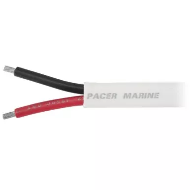 Pacer 14/2 AWG Duplex Cable – Flat Cable – Red/Black – 250′