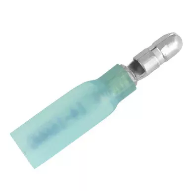 Pacer 16-14 AWG Heat Shrink Male Bullet Terminal – 25 Pack