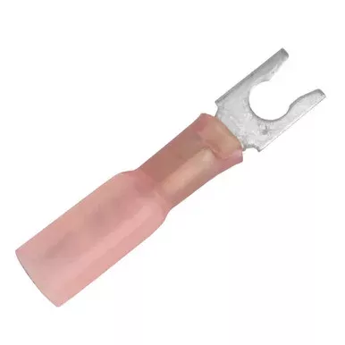 Pacer 22-18 AWG Heat Shrink Spade Terminal – #8 Stud Size – 25 Pack