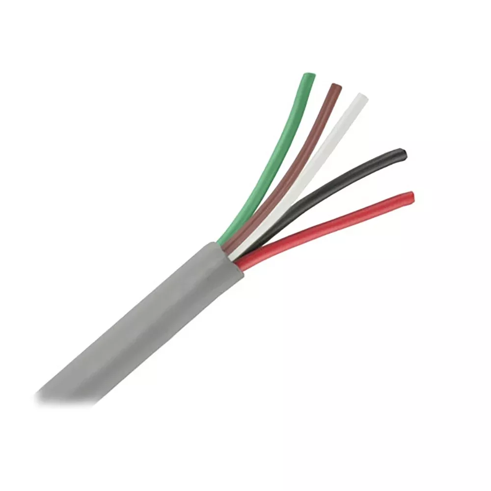 Pacer Unshielded 5 Conductor Cable - 25' - 18/5 AWG - Green, Brown, White, Black,Red [M18/5-25]