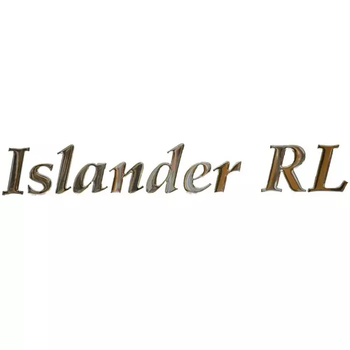 Palm Beach Boat Raised Decal 30000369 | Islander RL Silver Sticker