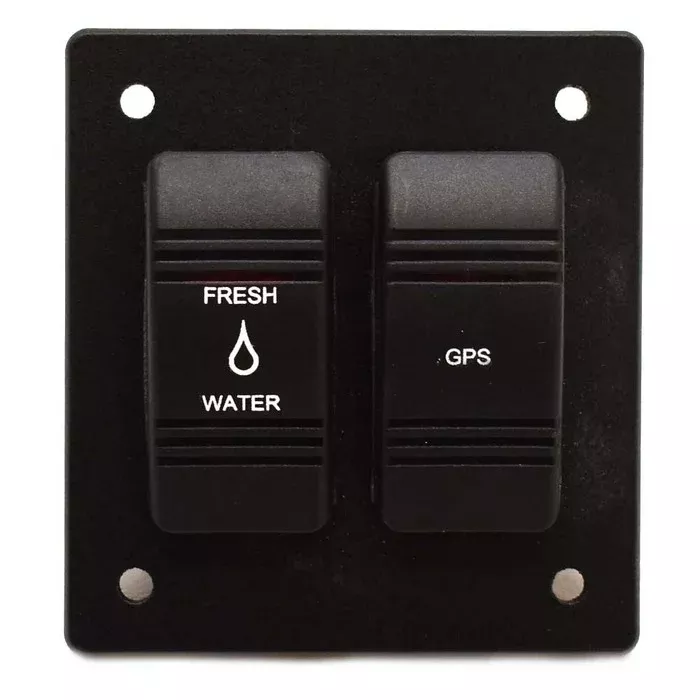 Parker Boat Switch Panel 134618 | 3 1/4 x 3 InchBlack