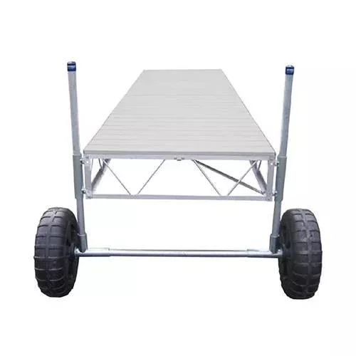 Patriot Docks Straight Roll-In Dock w/ Gray Aluminum Decking