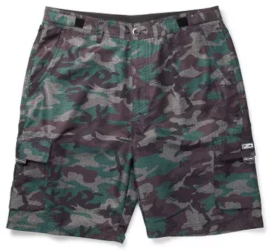 Pelagic Socorro Hybrid Shorts – Green Fish Camo – 40