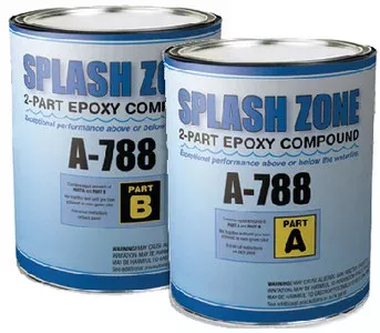 Pettit Splash Zone Epoxy Putty- 1/2 Gallon Kit 84788/8478918