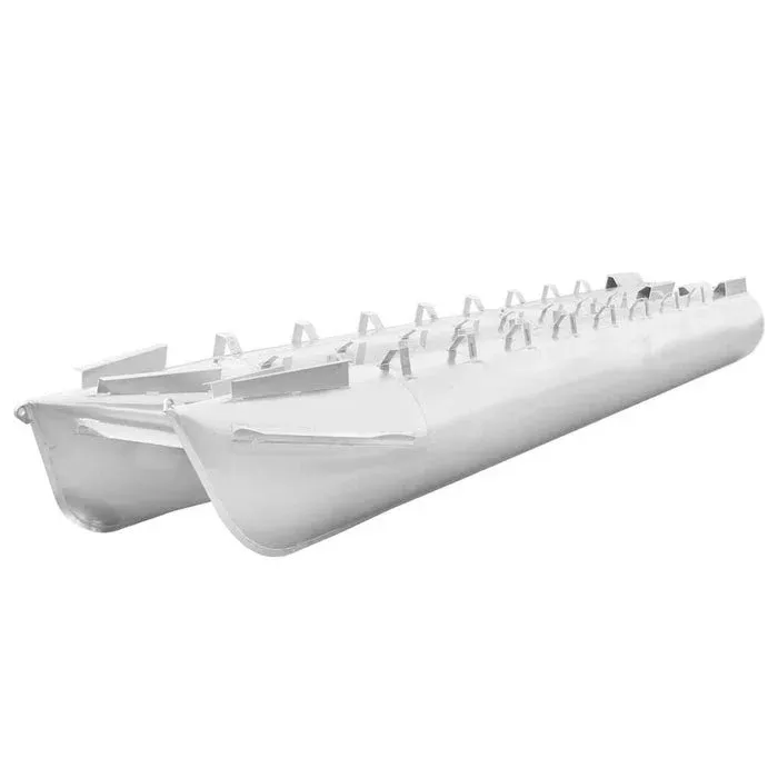 Pontoon Boat Log Tube Floats | w/ Strakes 22 FT x 25 Inch (Set of 2)