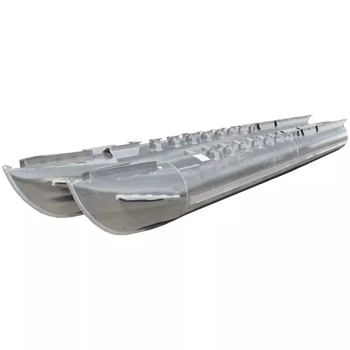 Pontoon Log Boat Float Tubes | 25 FT x 26 Inch w/ Strakes (Pair)