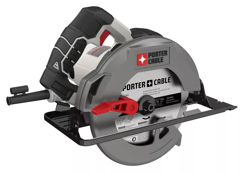 Porter-Cable PCE300 Circular Saw, 15 A, 7-1/4 in Dia Blade, 45 deg Bev