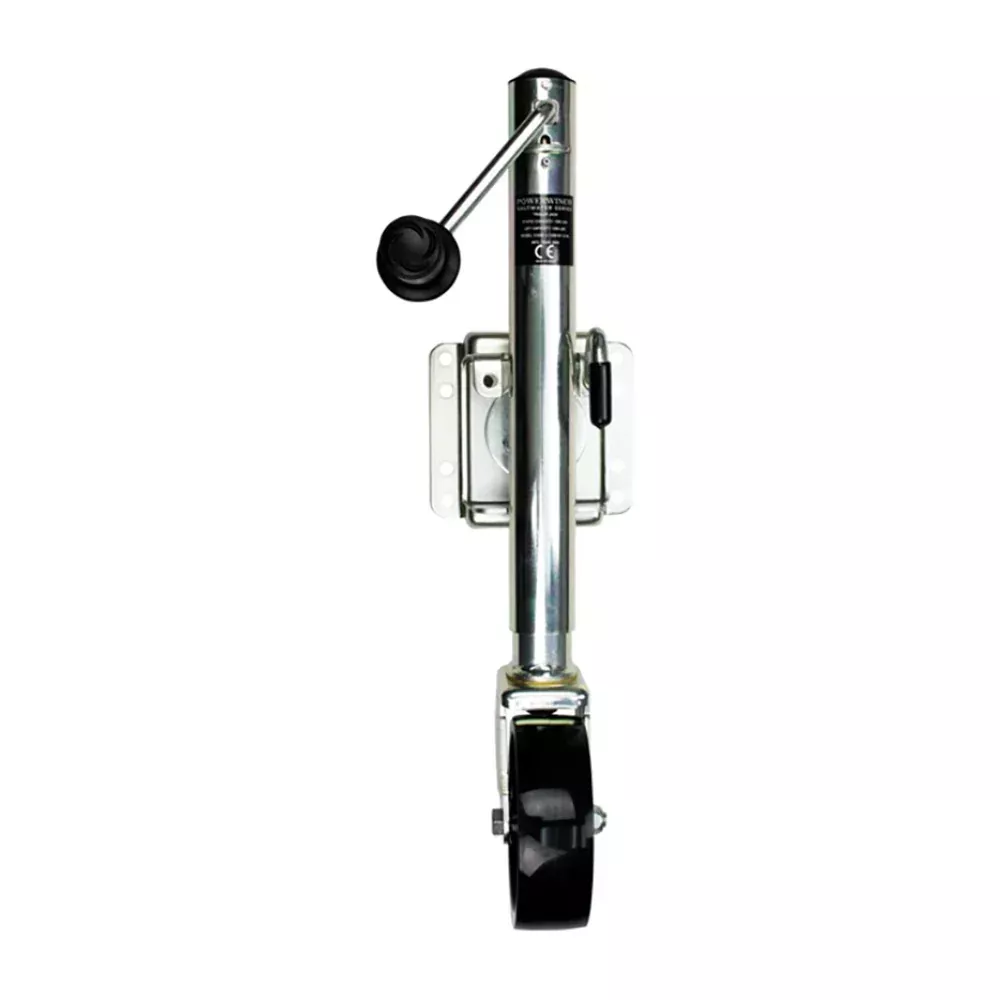 Powerwinch Saltwater Series Jack - 1000lb, Weld-On, Single Wheel, Zinc 500+ HR Salt Spray [21600-J-1000-W1-Z-R]