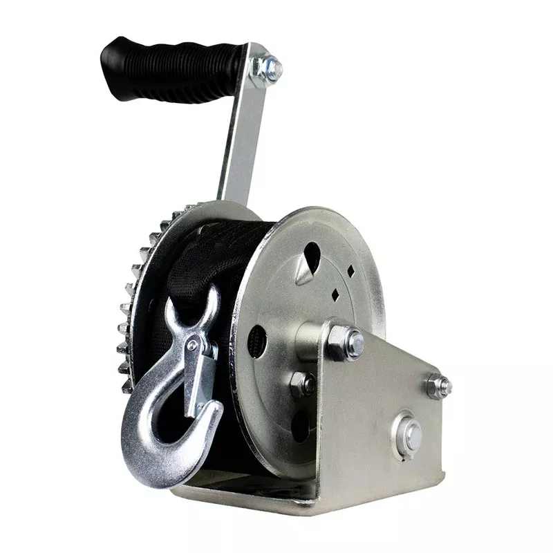 Powerwinch Utility Series Winch 1,400lb, 6″ Crank Arm – Zinc [21500-W-