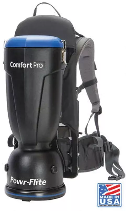 Powr-Flite Comfort Pro BP6S Vacuum Cleaner, 6 qt Vacuum, 130 cfm Air,