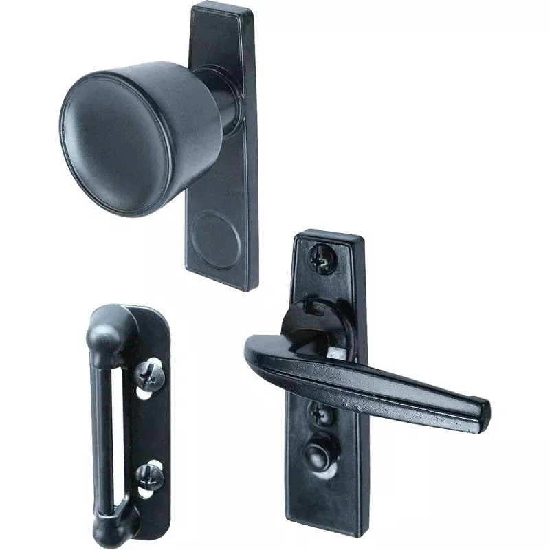 Prime-Line K 5001 Tulip Knob Latch, Aluminum, Powder-Coated, 5/8 to 1-