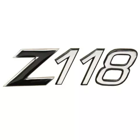 Ranger Boat Decal 7604321 | Z118 Black Silver Vinyl 3 1/4 Inch