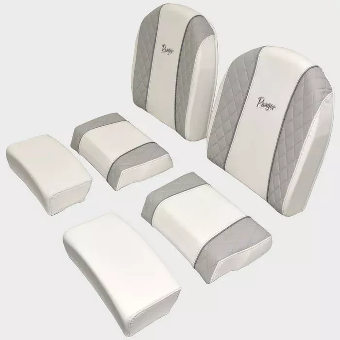 Ranger Boat Leaning Post Seat Cushions | White 2360 / 2510 / 2660 Bay