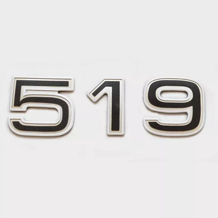 Ranger Boat Raised Decal 7605413 | 519 Black Gold White 5 x 1 1/2 Inch