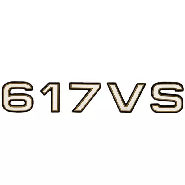 Ranger Boat Raised Decal 7605540 | White / Gold 9 x 1 1/2 Inch 617VS